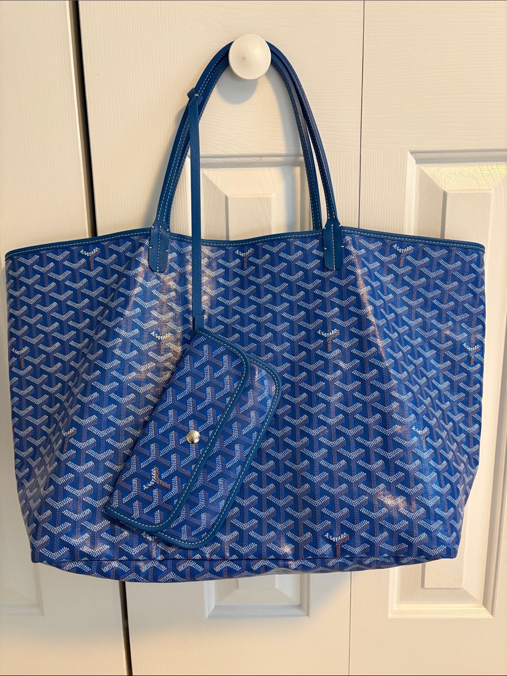 Goyard Saint Louis Blue GM tote